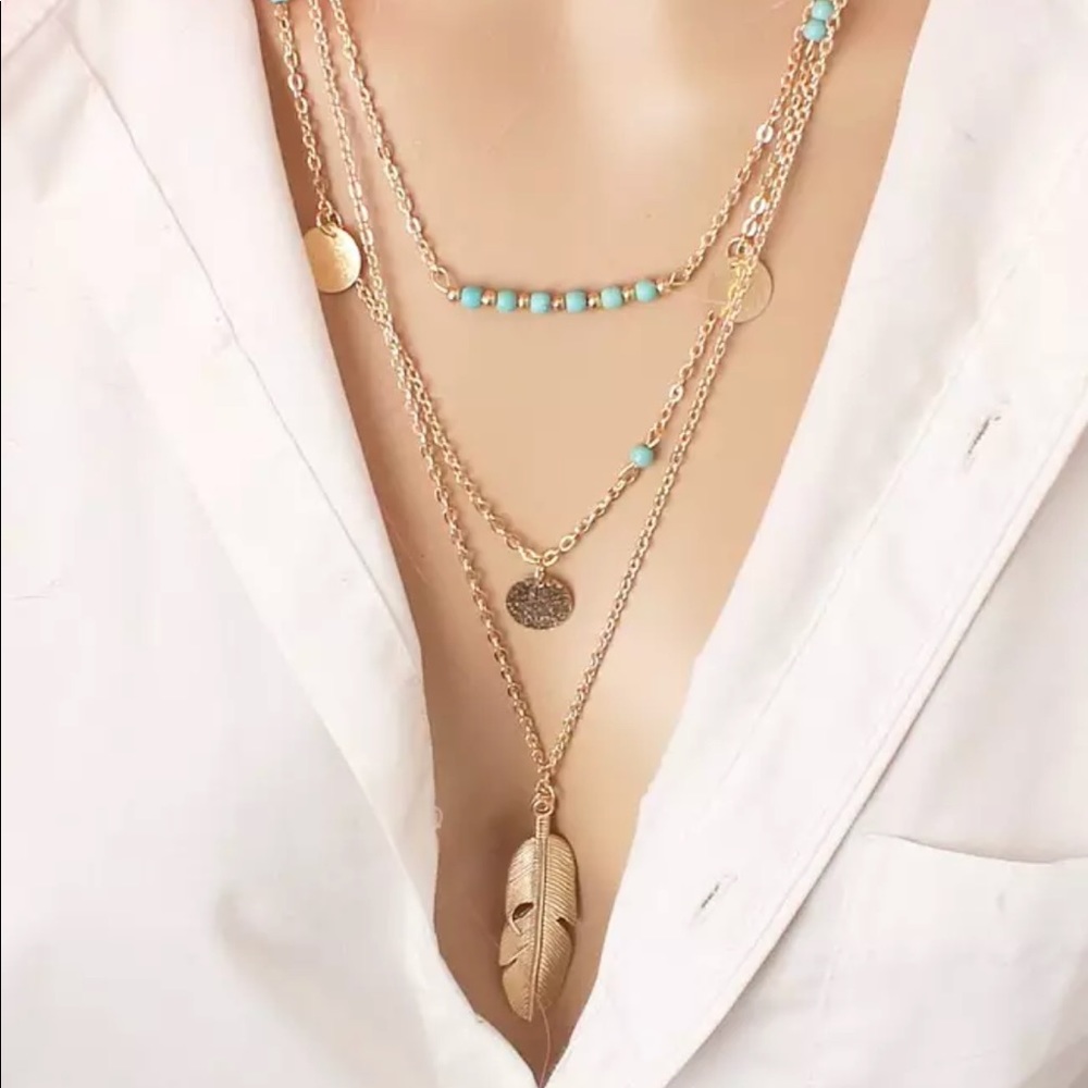 NEW Tassel layered boho Necklace